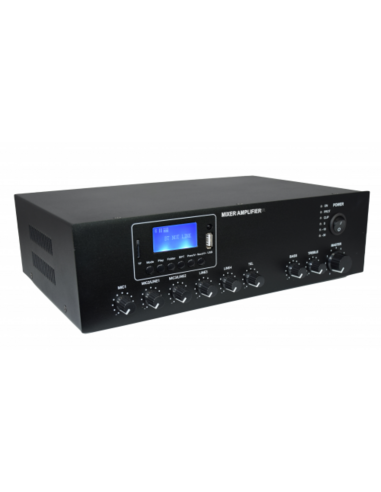 Amplificatore pa 120W max 60W rms 100v mp3/fm/dab/bt