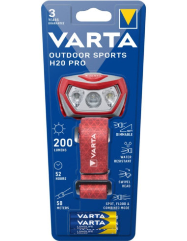 Torcia LED testa outdoor sports h20 pro