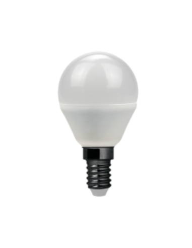 Lampada LED E14 220V 6W mini sfera bianco naturale