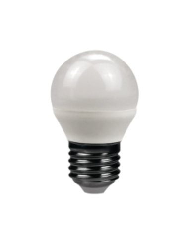 Lampada LED E27 220V 6W mini sfera bianco caldo 930068