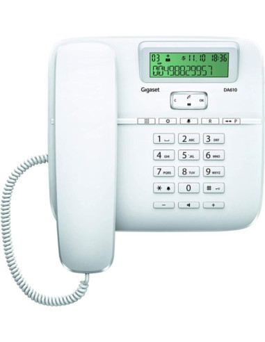 Telefono fisso da scrivania DA610 BIANCO