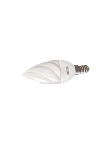 Lampada LED E14 220V 5W 2700k tortiglione bianco caldo