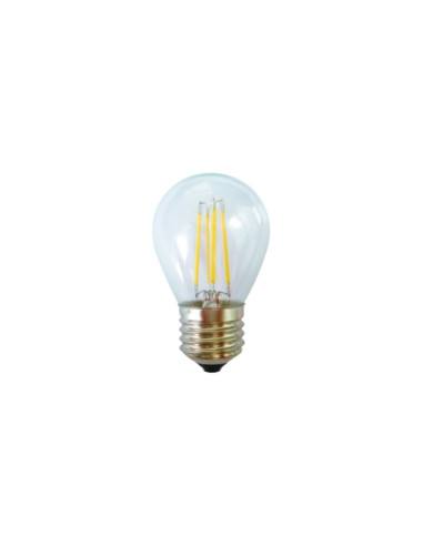 Lampada LED 220V E27 4W filamento mini goccia bianco caldo