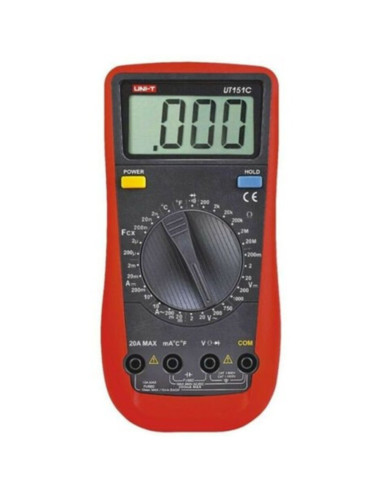 Multimetro digitale manuale AC/DC c/temperatura