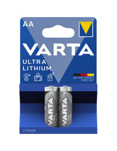 Batteria AA litio varta blister 2pz