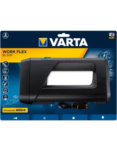 Torcia da lavoro work flex bl30r 550lm batteria litio ricaricabile