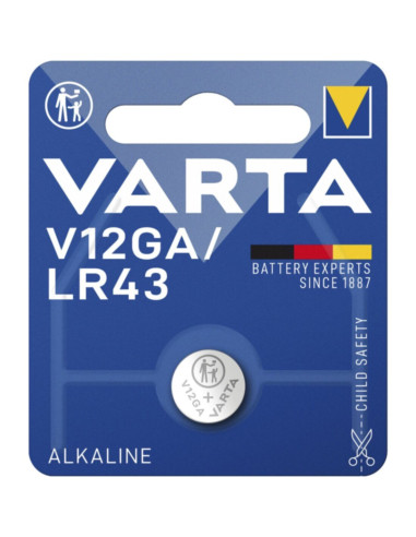 Batteria v12GA (lr43) alkalina