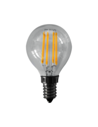 Lampada LED E14 220V 3W 4000k mini sfera bianco naturale filamento