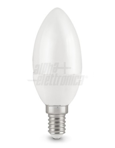 Lampada LED E14 230V 6W 4000k opale candela 460lm 270°