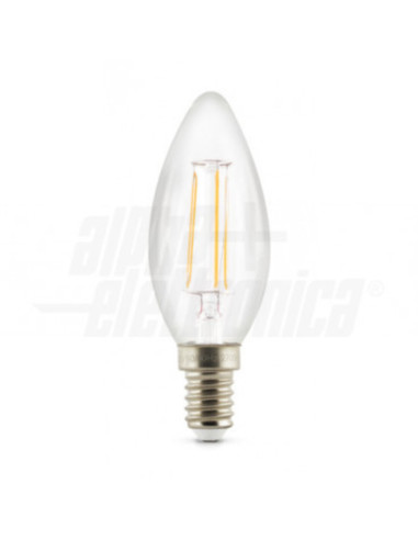 Lampada LED filamento 230V E14 5W dimm candela 470lm 360° 2700K