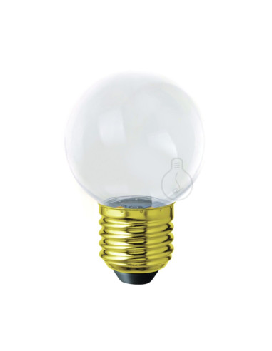 Lampadina LED E27 globo colorata trasp. a luce calda non dimmerabile 1W 130lm
