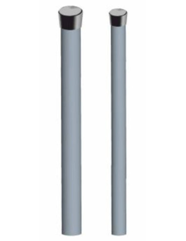 Palo h.2m ⌀25mm spessore 1,4mm con tappo nero