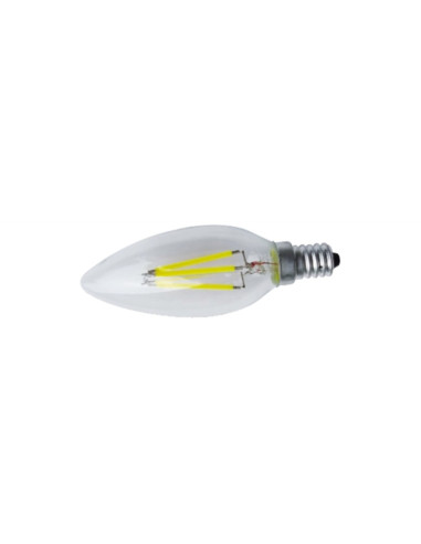 Lampada LED E14 220V 4W 4000k oliva bianco naturale a filamento