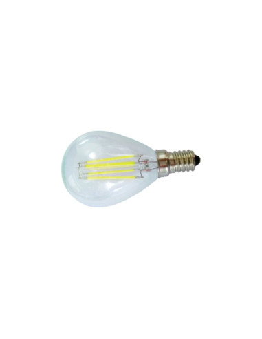 Lampada LED E14 220V 4W 4000k goccia bianco naturale a filamento