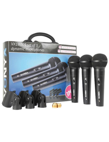 Set 3 microfoni dinamici generici