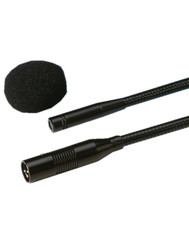 Microfono elettrete collo di cigno cardioide 480mm XLR 9-48v