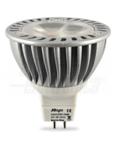 Lampada LED GU5.3 12V 4W 6000k 30° bianco freddo