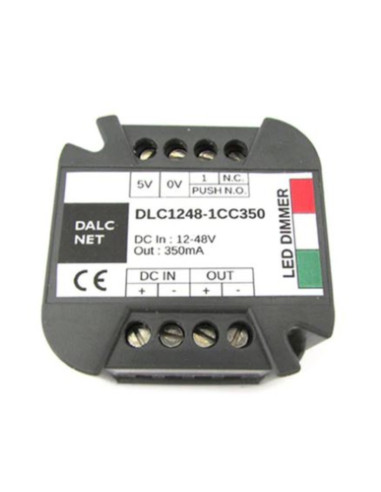 Led dimmer+fader+driver 1ch 12-48VDC out 350mA comando analog 0-10v