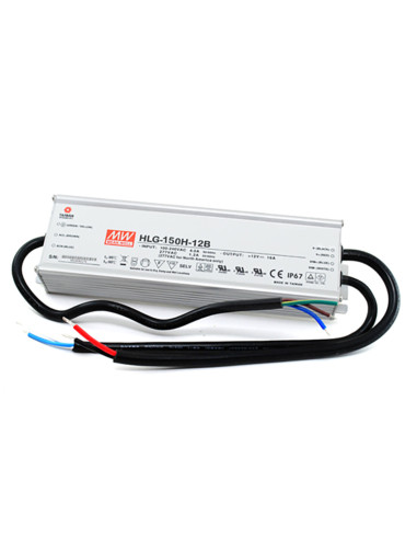 Alimentatore AC/DC 150W 12vout 12,5a h type IP67 i/o cable connection