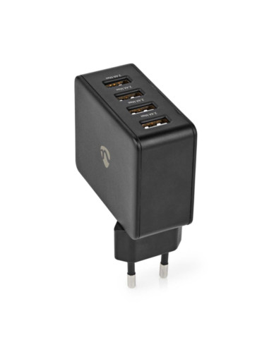 Caricabatterie 220V 4xUSB-A 5V 24W (2x 2,4A - 2x 1A)