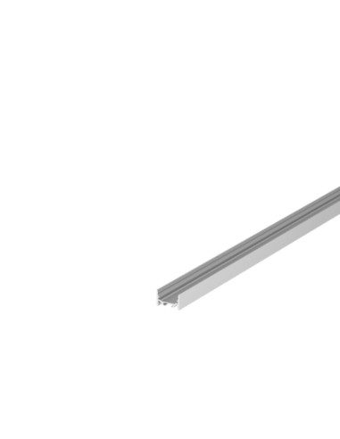 Profilo x LED piatto liscio alluminio 1,5m