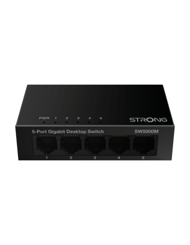 Switch rete 5 porte gigabit metallico