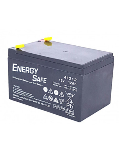 Batteria al piombo 12V 12Ah energy safe faston 6,35