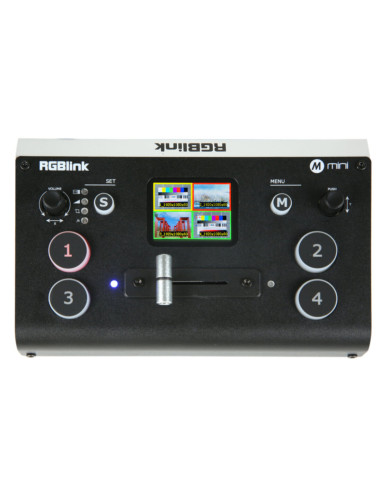 Mini mixer switcher video per streaming 4in HDMI + USB