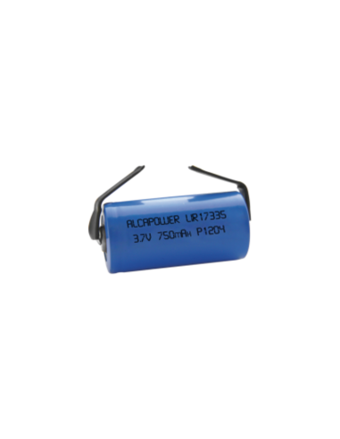 Batteria li-ion 17335 3,7V 750mAh c/l ricaricabile