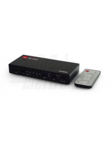 Switch HDMI 4in 1out 4k@60hz hdr + audio analogico/digitale con telecomando