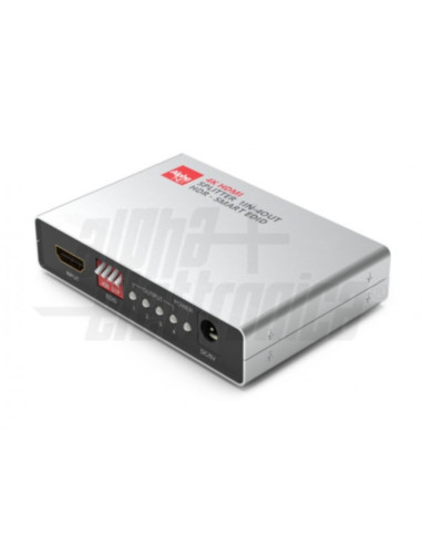 Splitter HDMI 1 in 4 out 4k@60hz hdr c/smart edid hdcp2.2 con scaler