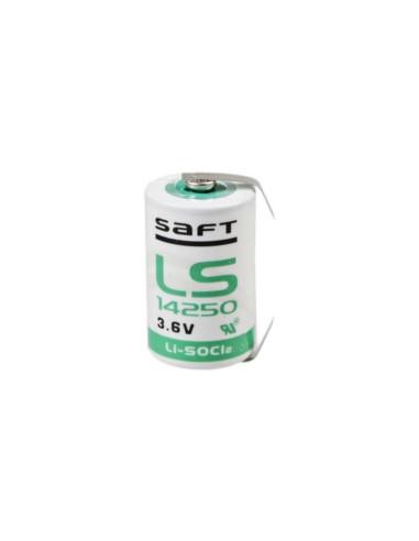 Batteria litio 3,6V 1,2Ah 1/2 AA 25,1x15mm con pagliette