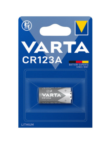 Batteria litio CR123A - 3V - varta