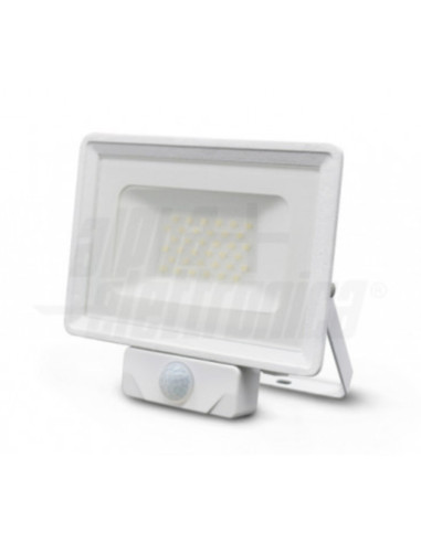 Faro LED slim 20W 230VAC 4000k 1650lm colore bianco con sensore presenza