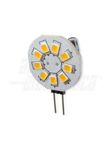 Lampadina LED G4 10-30VDC / 12VAC 1,5w 120° 107lm 6500k bianco freddo