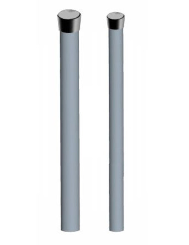 Palo h.1m ⌀40mm spessore 1,5mm con tappo nero