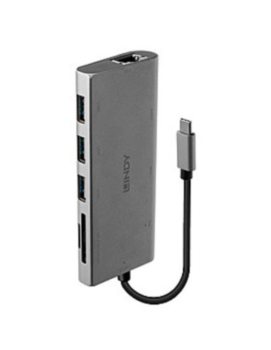Mini dock USB-C 3.1 - HDMI + VGA + USB + RJ45 + sd / microsd + audio