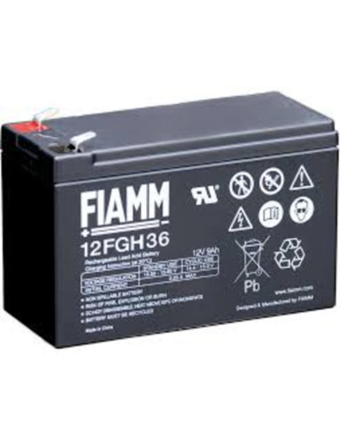 Batteria al piombo Fiamm FGH12v 9Ah 151x65x94mm faston 6,35mm per ups
