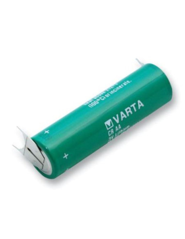 Batteria litio AA 3V 2000mAh 14,7x50,5mm pin circuito stampato
