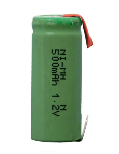 Batteria NiMH n 1,2V 500mAh flat con lamelle