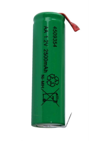 Batteria NiMH AA 1,2V 2500mAh con lamella