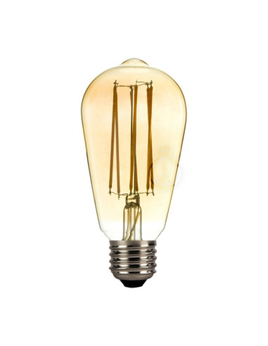 Lampada LED E27 4W st64 edison ambra dimmerabile