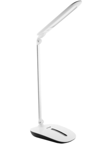 Lampada da scrivania LED 10W 600ml pieghevole con dimmer touch bianca
