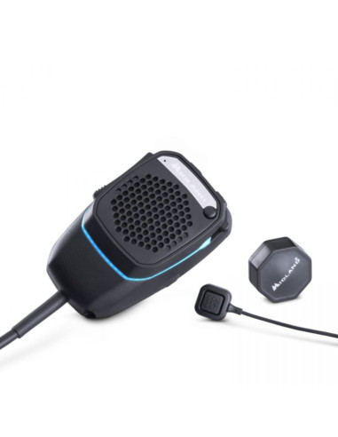Microfono dual mike handsfree kit con ptt collegamento 4 pin per alan 48