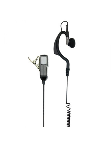 Ma21-lk microfono + auricolare + ptt connessione 2 pin kenwood (g10)