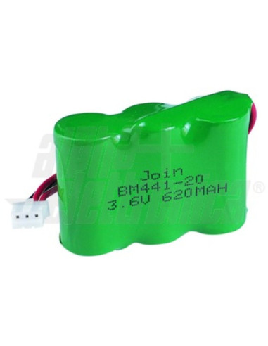 Batteria 2/3 AA NiMH 3,6V 620mA jst phr-3