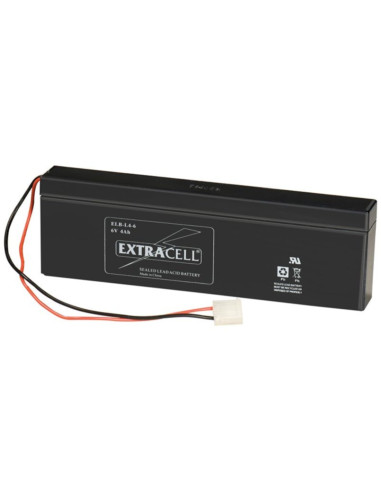 Batteria al piombo 6V 4Ah c/fili+conn 195x63x26mm