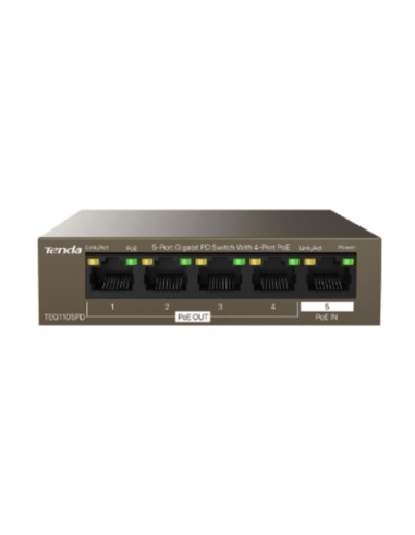 Switch ethernet  4PoE out+1PoE in 10/100/1000