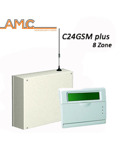 Centrale antifurto 8 ing. filari esp. + gsm + 5 uscite