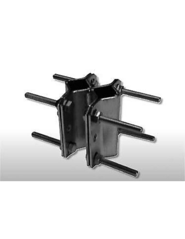 Cavallotto a 8 universale palo 25/50 c/a sola e viti qst 8x60